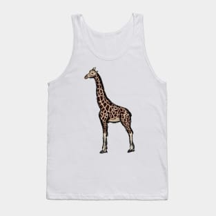 Artwork of a Giraffe I Tank Top